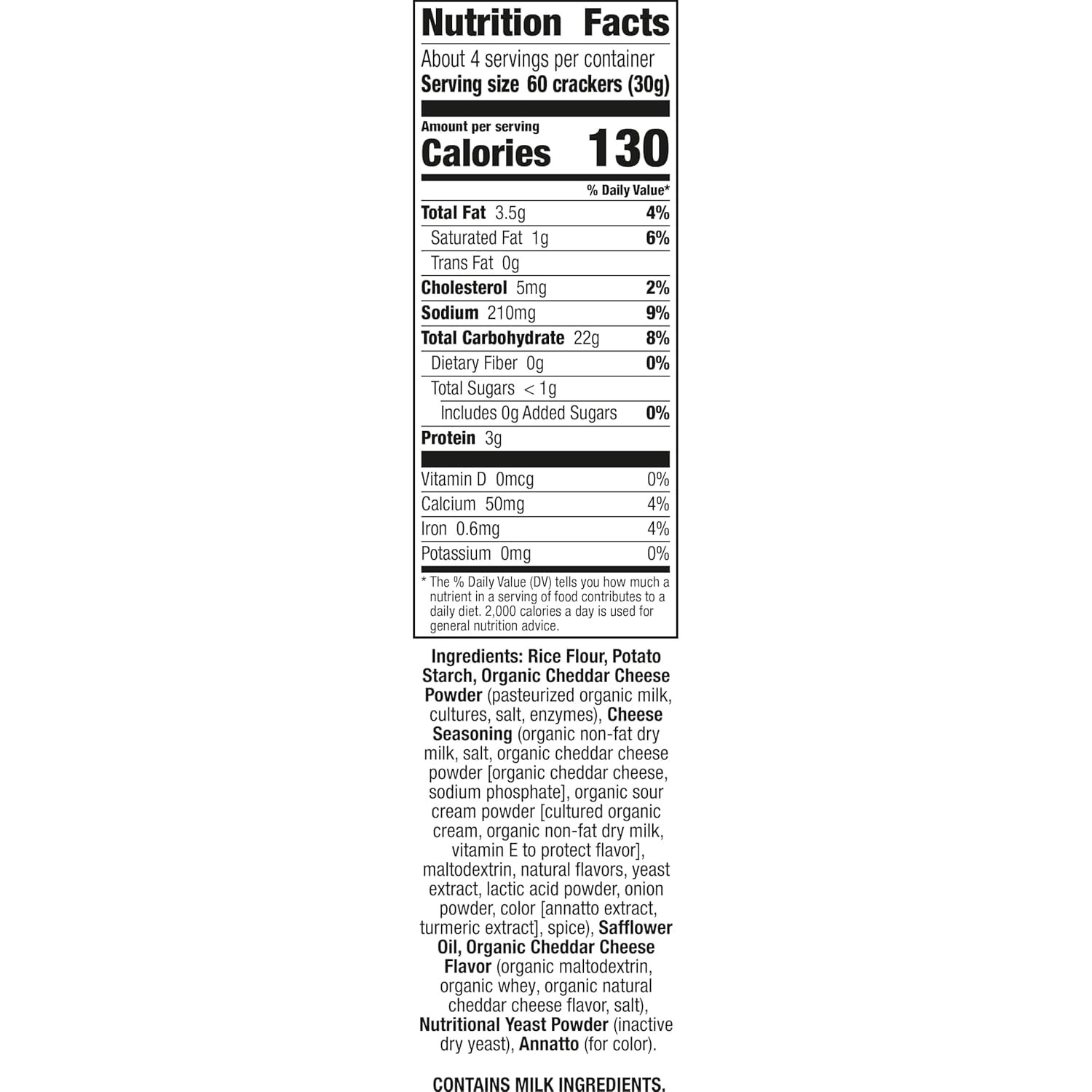 Annie’s Gluten Free Cheddar Crackers, Original, Made with Real Cheese, 4 oz