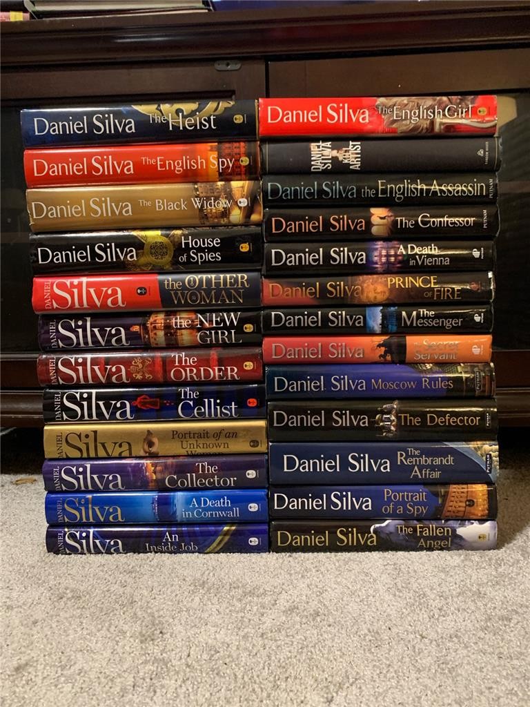 Lot 25 COMPLETE Gabriel Allon 1-25 Danial Silva The Kill Artist Hardcover