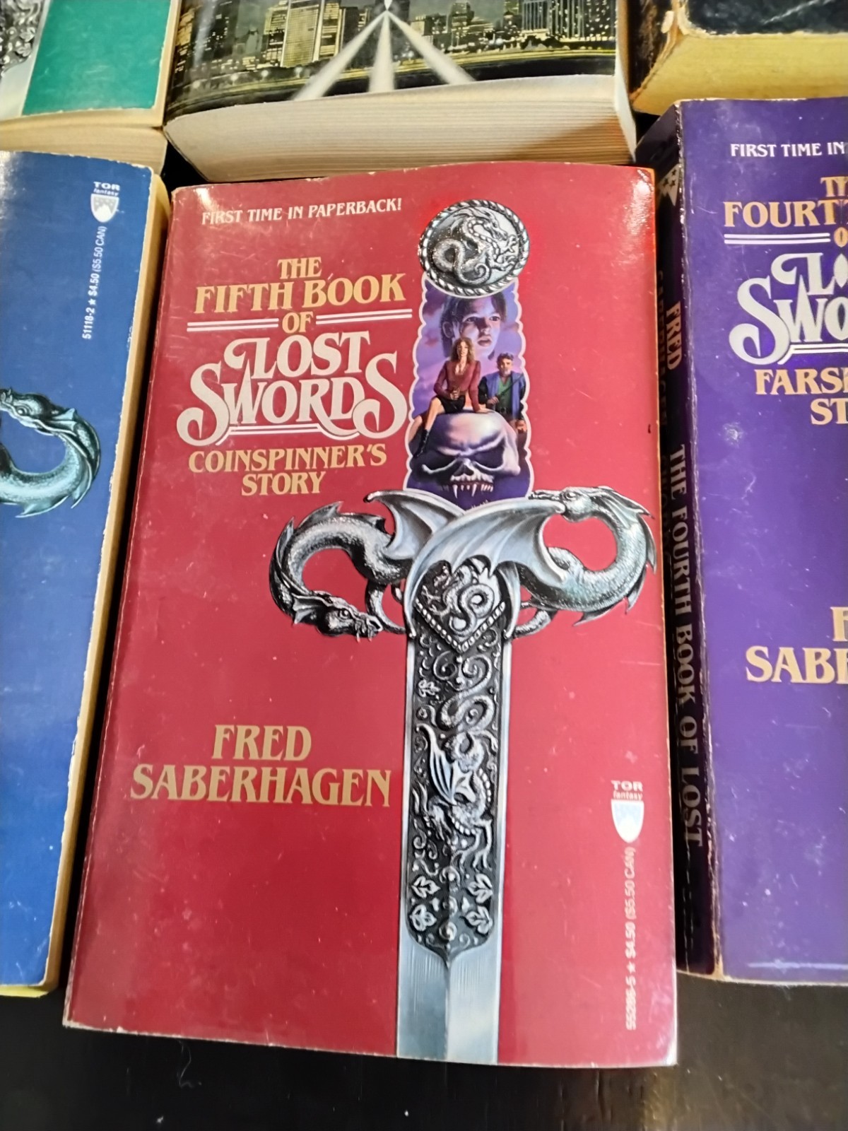Fred Saberhagen Book Lot Eight Paperbacks Lost Swords, Dominion, Swords