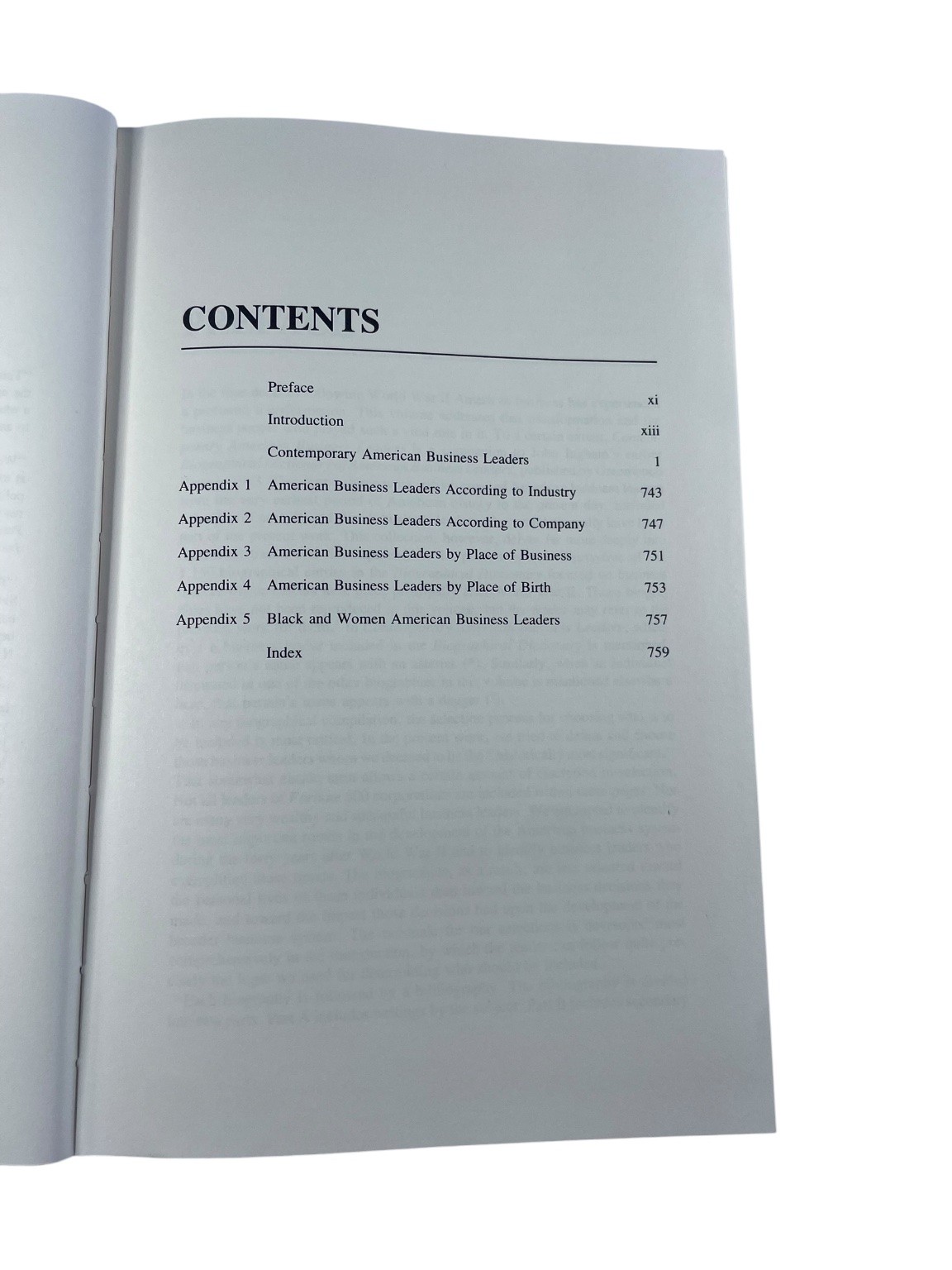 Contemporary American Business Leaders Ingham Feldman 1990 First Edition