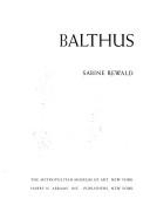 Balthus Sabine Rewald