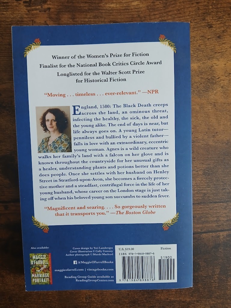 Hamnet Maggie O’Farrell Trade Paperback Award Winning Historical Fiction