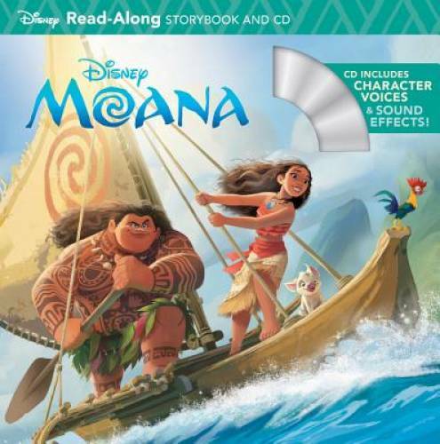 Moana Read-Along Storybook & CD (Read-Along Storybook and CD) – Paperback – GOOD