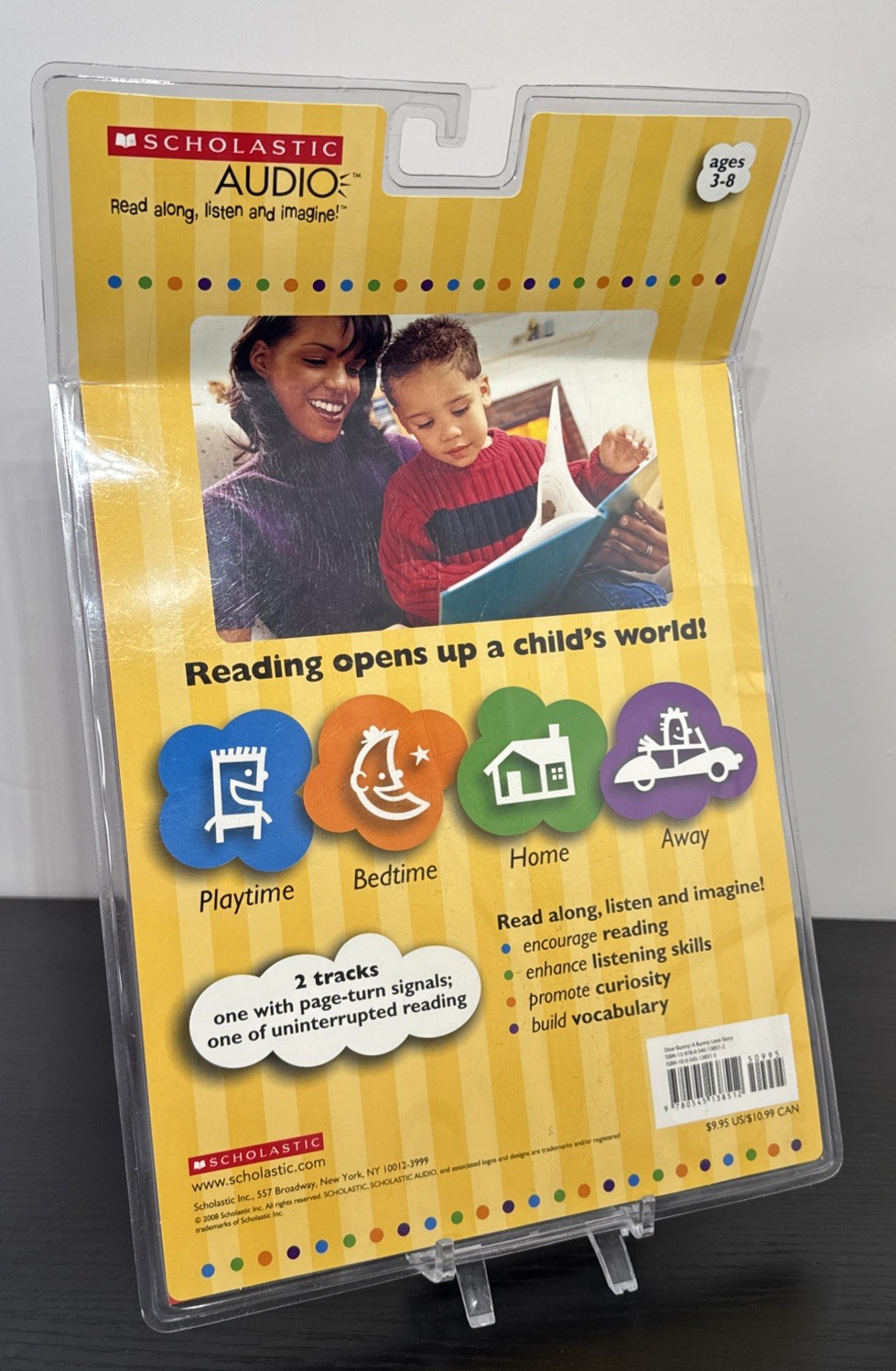 Scholastic Audio Dear Bunny Read Along Book and CD Set For Ages 3-8 W/ Music New