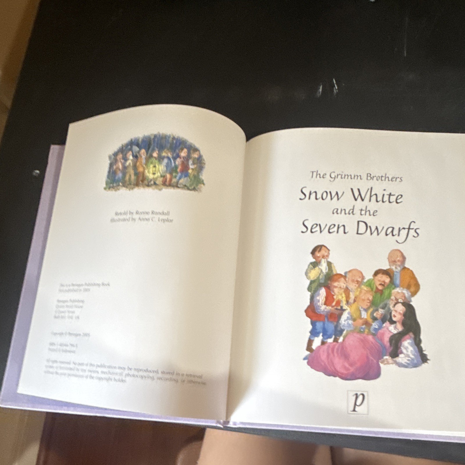Grimm Brothers Snow White and the Seven Dwarfs Hardcover Illustrated Ages 4-8