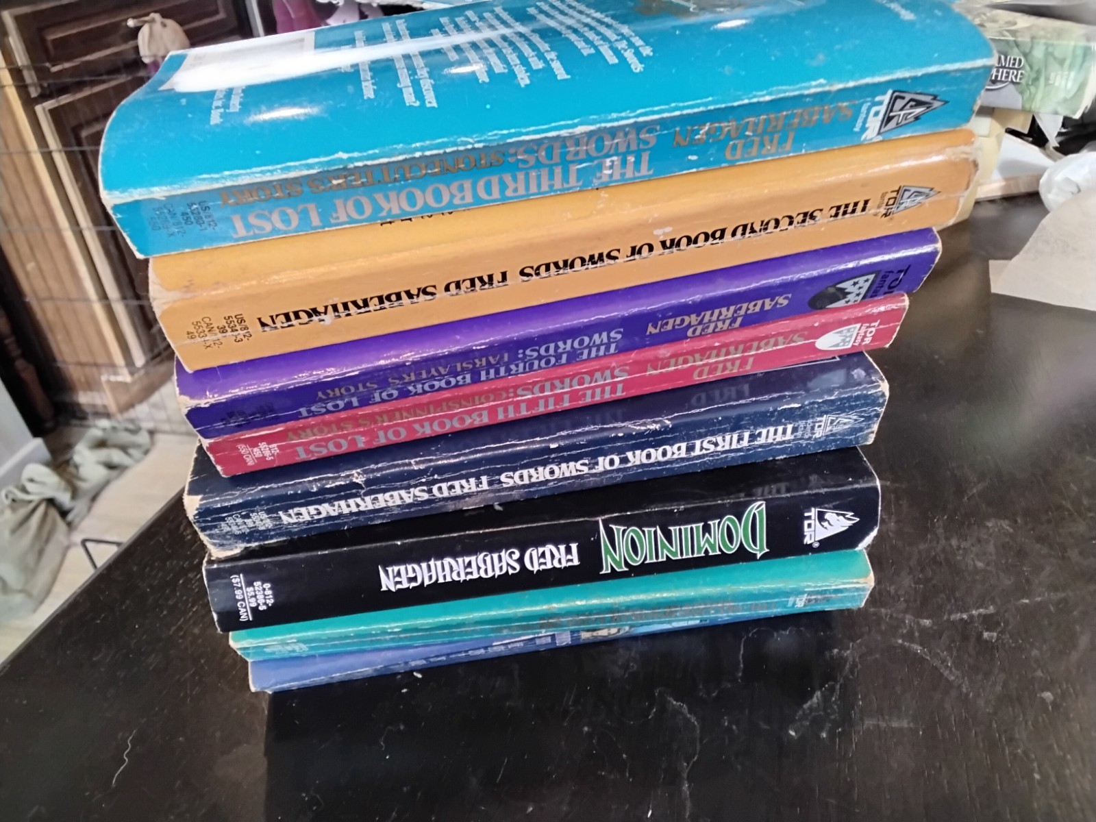 Fred Saberhagen Book Lot Eight Paperbacks Lost Swords, Dominion, Swords