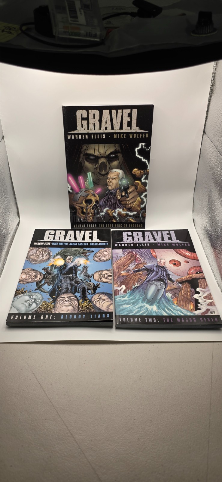 GRAVEL TPB #1 2 3 VF SET WARREN ELLIS COMBAT MAGICIAN MATURE VIOLENT