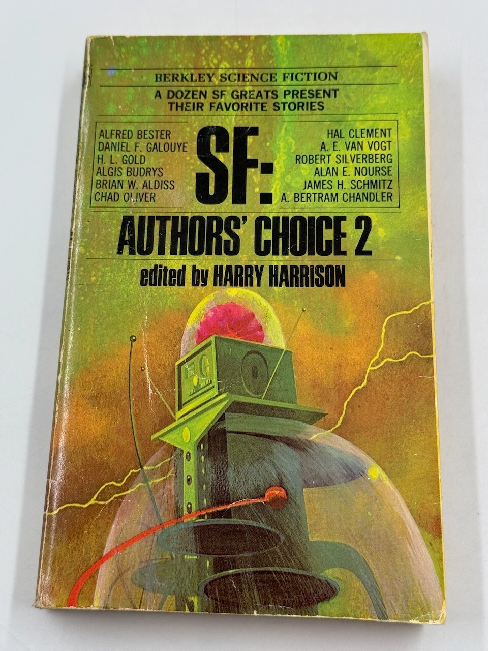 SF: Authors’ Choice 1-2, Ed. Harry Harrison, Berkley PB 6/68, 5/70