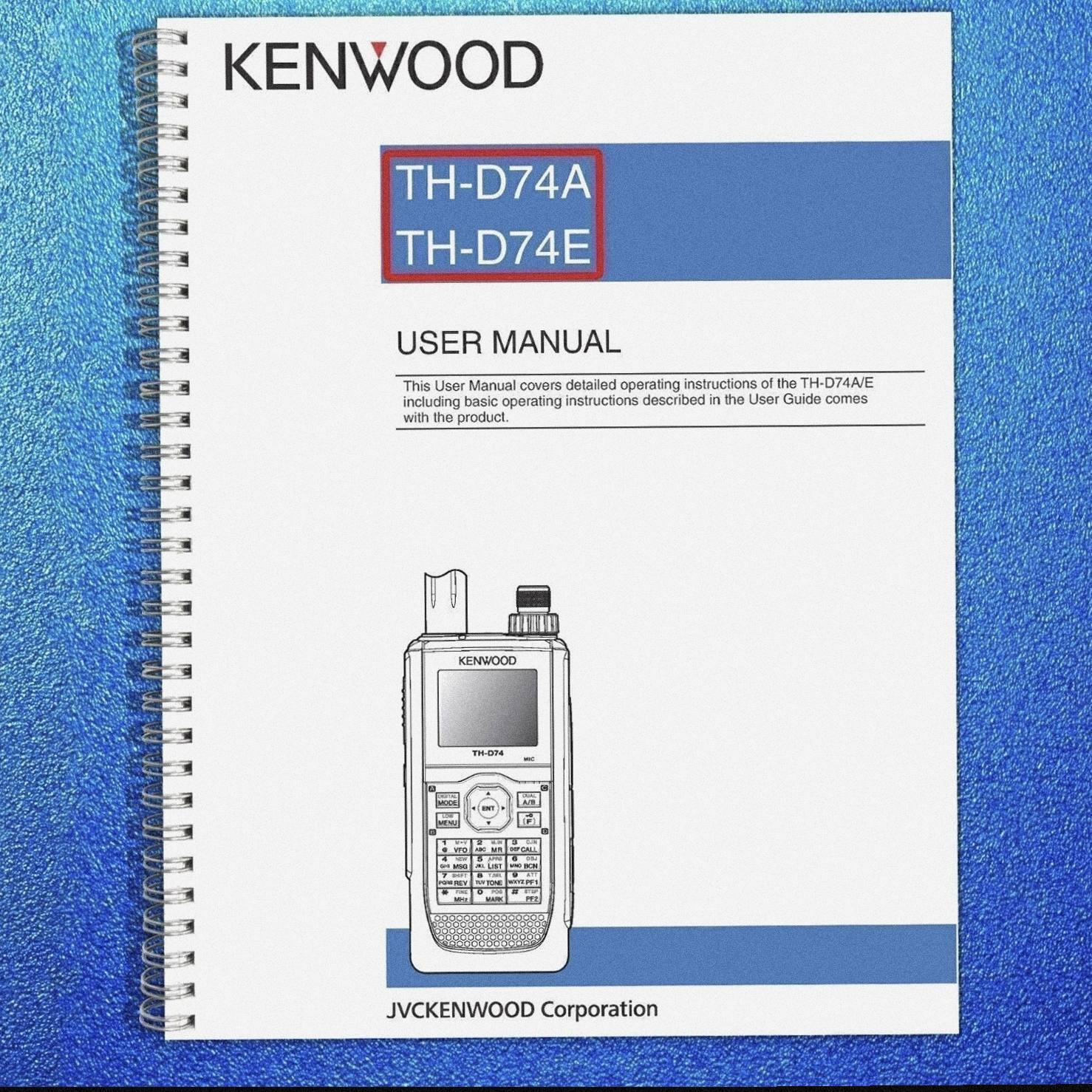 KENWOOD TH-D74A TH-D74E Operating Manual Instructions Guide 129 PAGES
