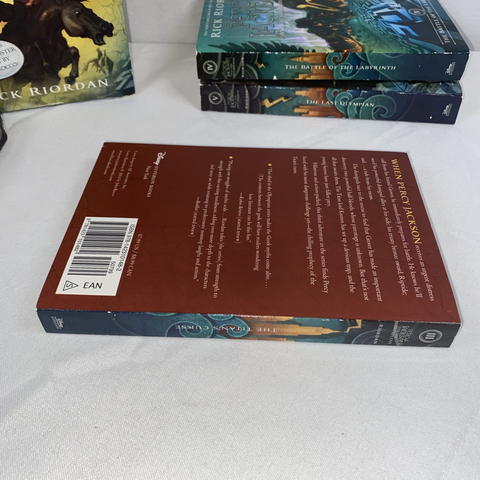 Rick Riordan Percy Jackson and the Olympians Five Book Paperback Box Set 1-5
