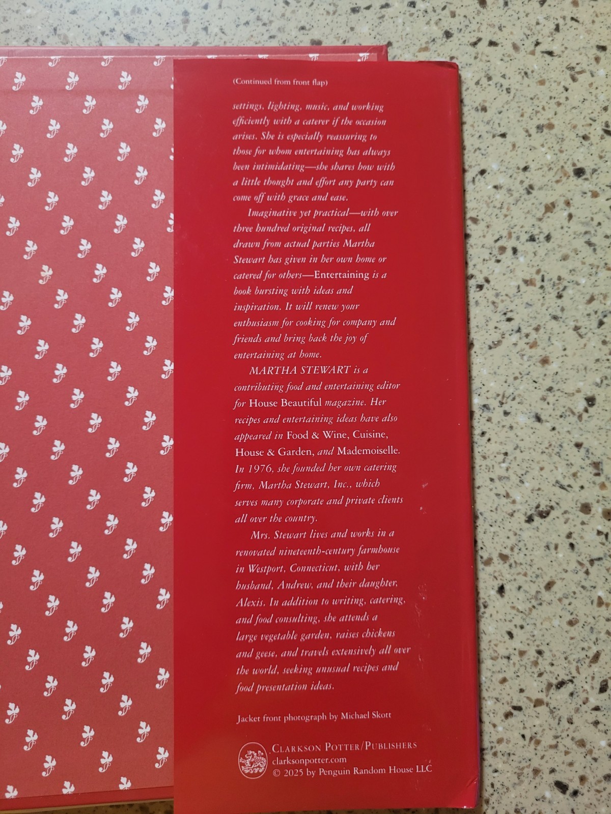 Entertaining by Martha Stewart English Reissued 2025 Hardcover Book Pic Recipes