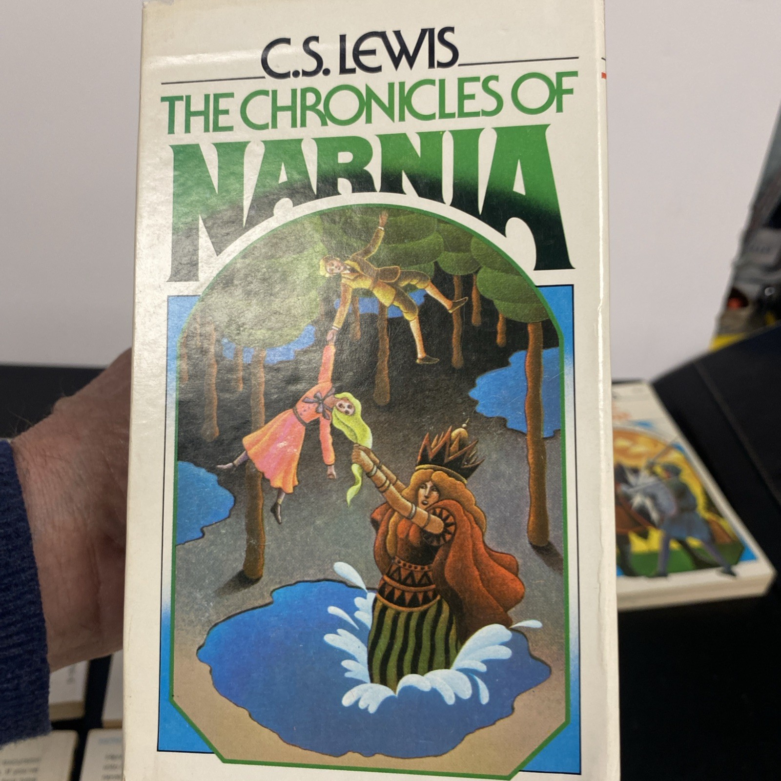 Chronicles of Narnia Box Set Books C.S. Lewis Vintage 1970 Collier USA