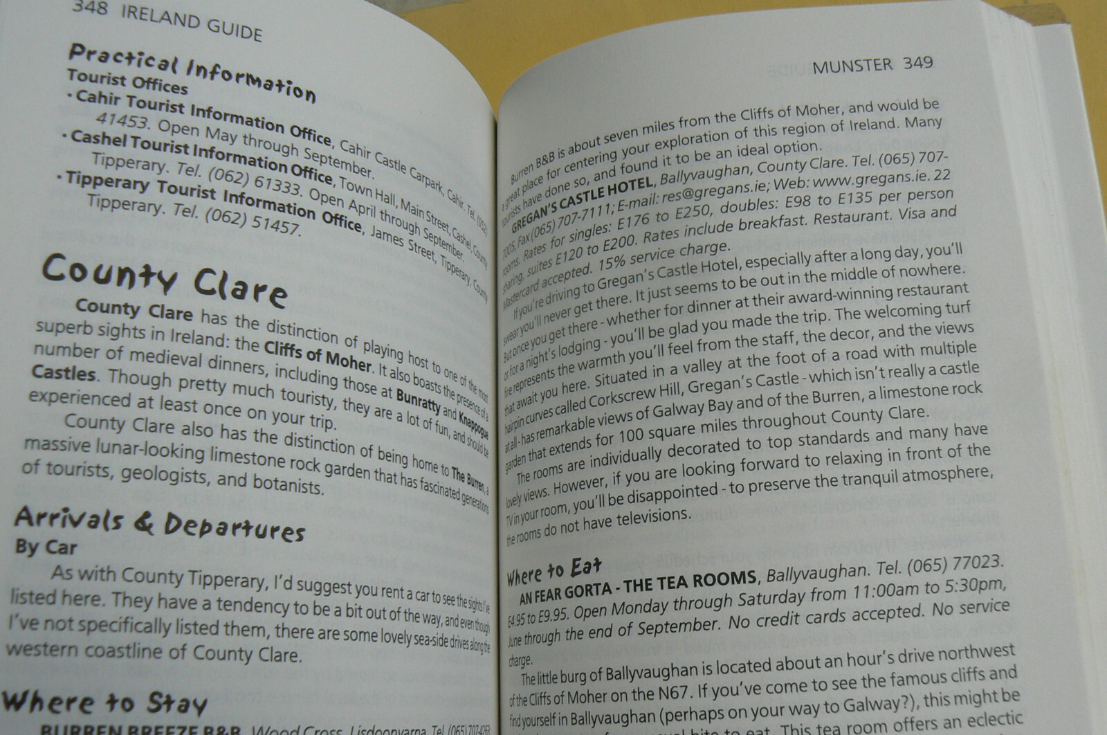 Open Road Tourist Guide 2003, IRELAND GUIDE 4th Ed. 480-pages