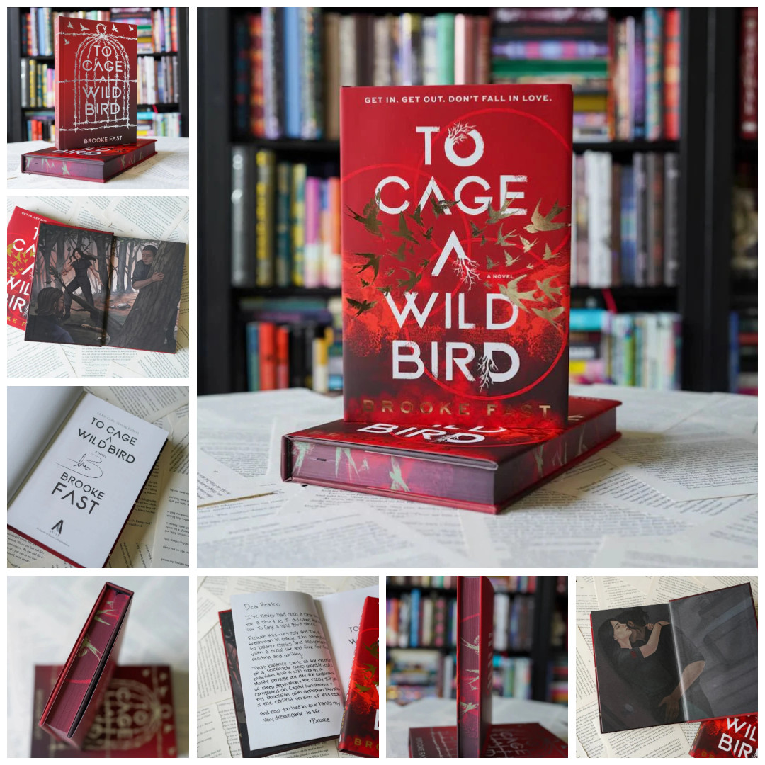 LitJoy Exclusive To Cage a Wild Bird Brooke Fast Signed HC Sealed Art Edges NEW
