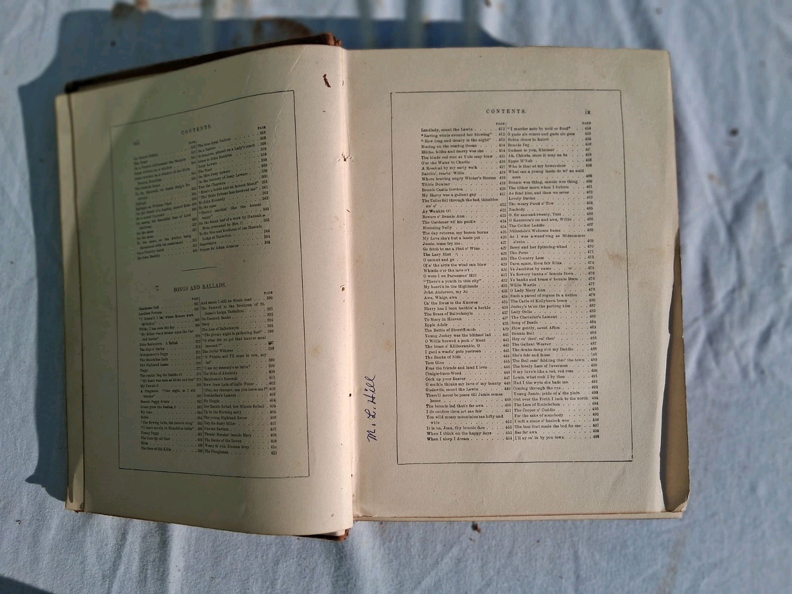 Poetical Works of Robert Burns Leather cover 1800s