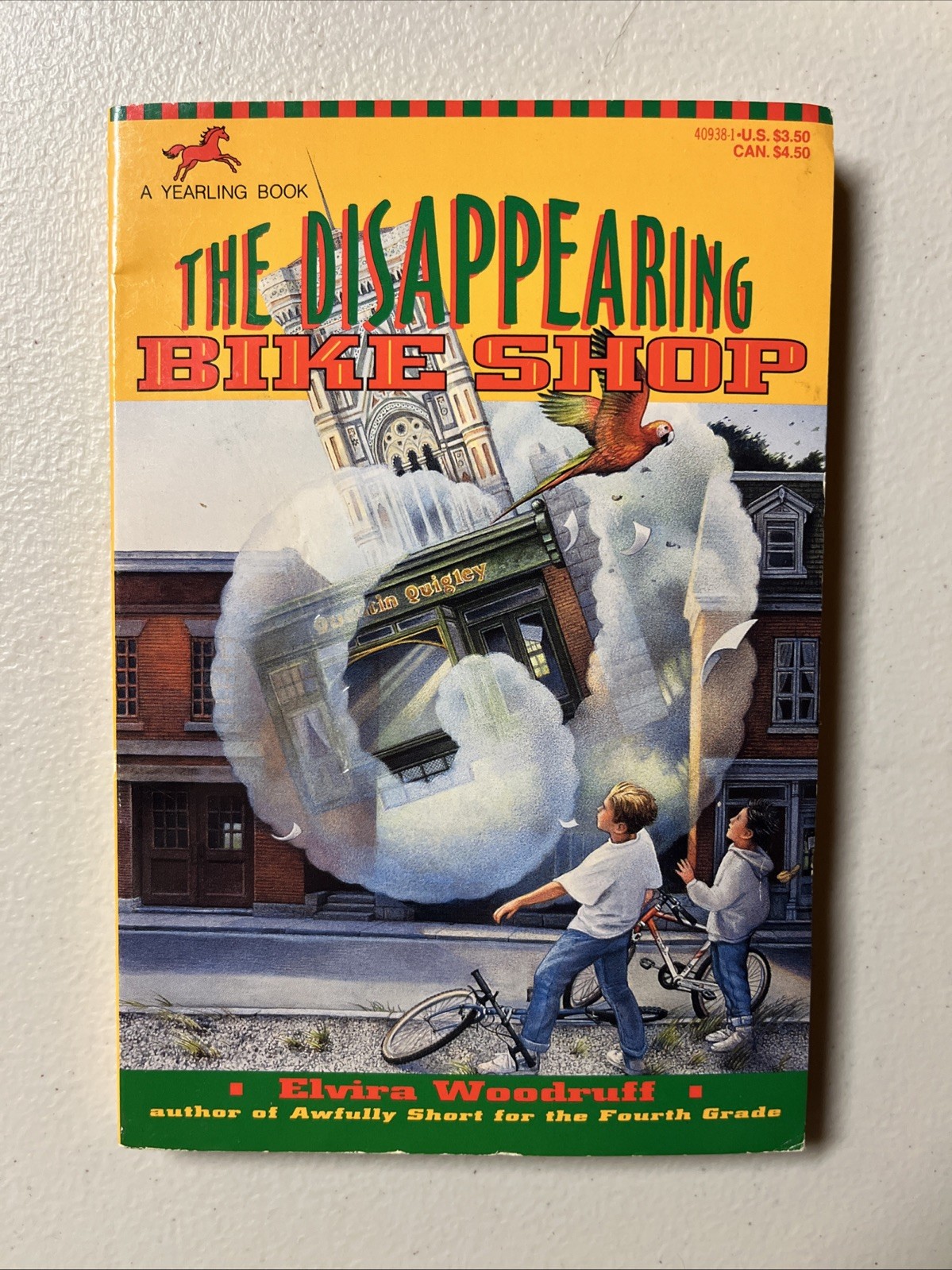The Disappearing Bike Shop By Elvira Woodruff, Signed by Author