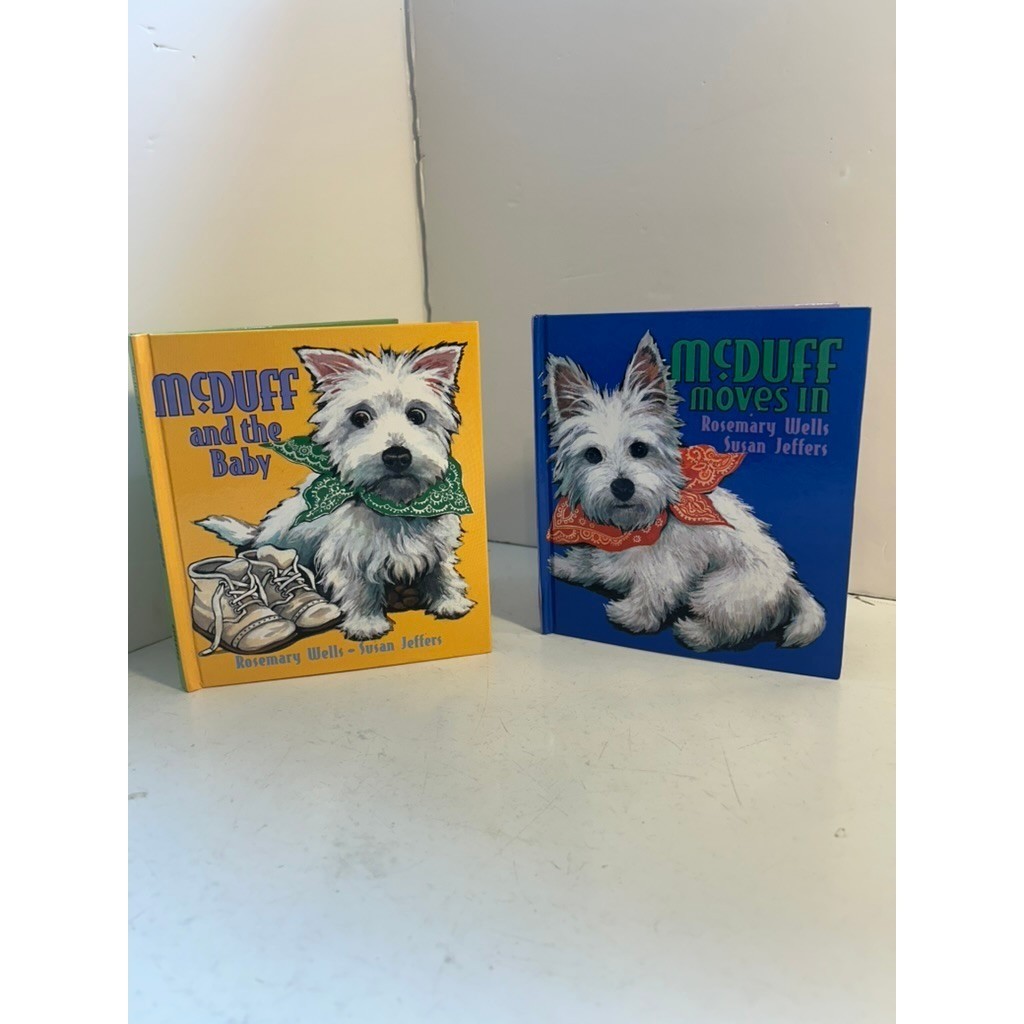 McDuff and the Baby & McDuff Moves In Rosemary Wells Susan Jeffers 2 Book Lot