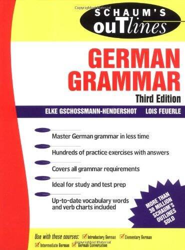 Schaum’s Outline of German Grammar – Paperback – GOOD