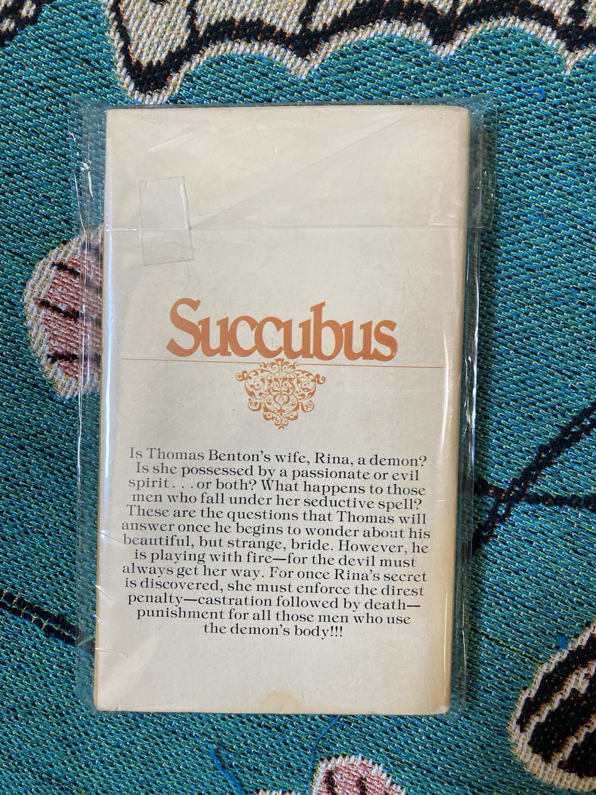 Campo Verde Succubus Paperback Fiction Novel 1970s Vintage Manor Books