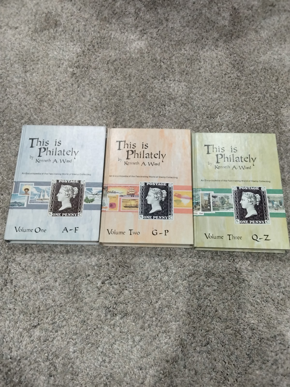 1982 hardcover set This is Philately, 3 volumes, Kenneth A. Wood
