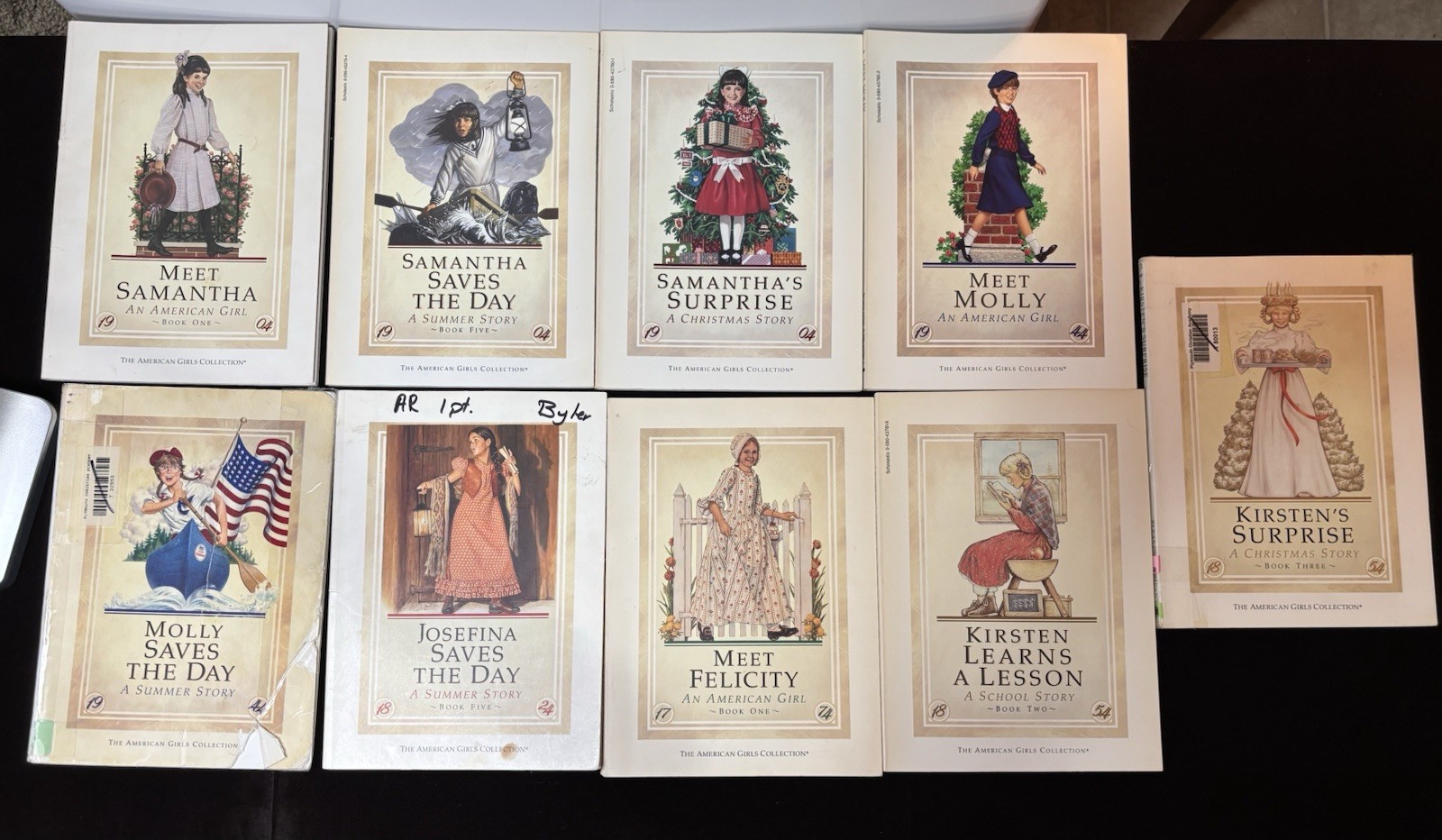 Amer Girl Pleasant Company Books Lot 9 Felicity Molly Samantha Kirsten Josefina