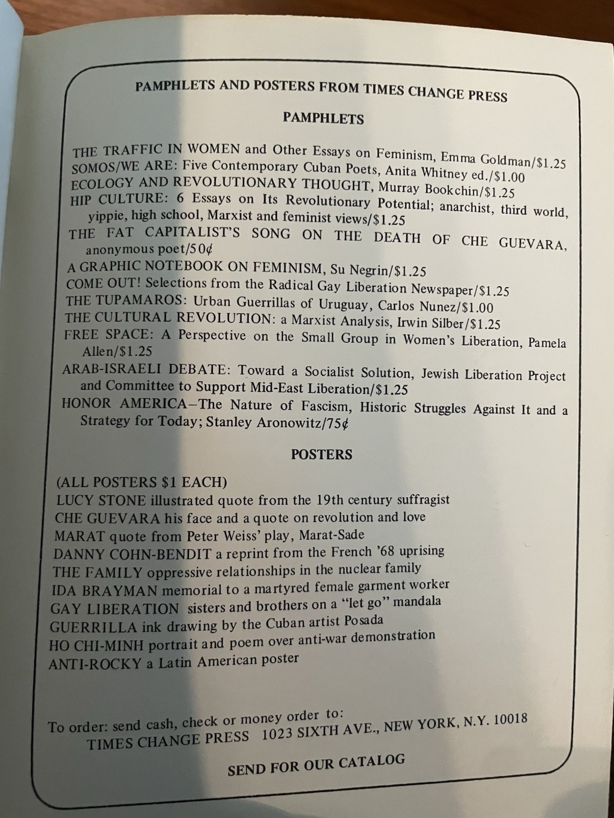 1970 Pamela Allen Free Space Women’s Liberation Times Change Press Feminism