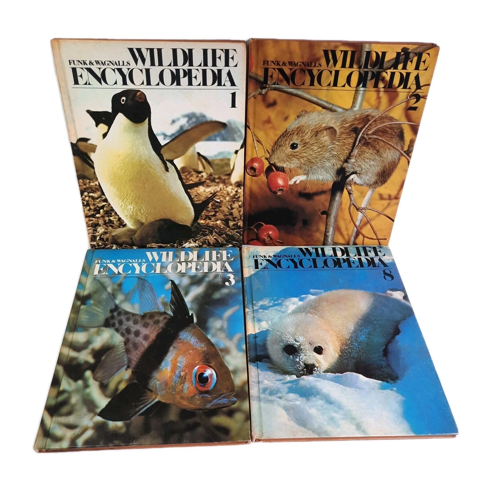 Funk & Wagnalls Wildlife Encyclopedia Volumes 1, 2, 3, 8 Lot Dr. Maurice Burton