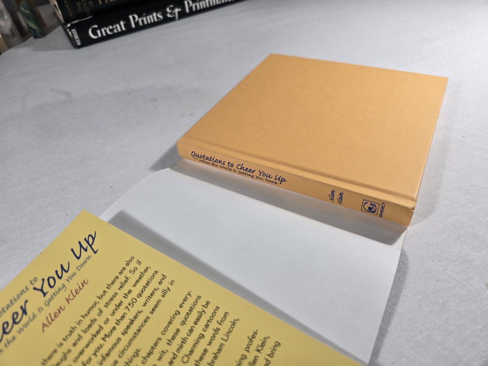Quotations to Cheer You Up Allen Klein Hardcover Sayings Anecdotes Book Gift Wit