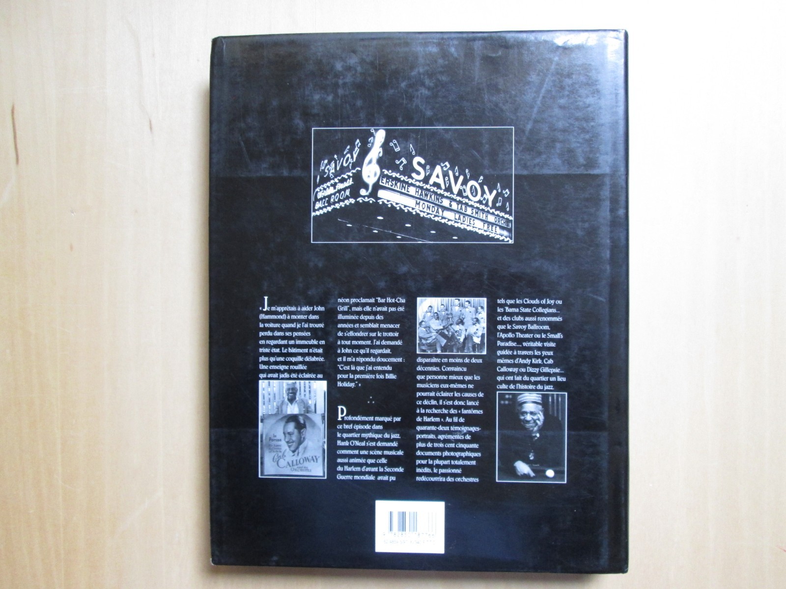 Hank O’Neal SIGNED/INSCRIBED hardback The Ghosts of Harlem 1st/1st FRENCH LANGUA