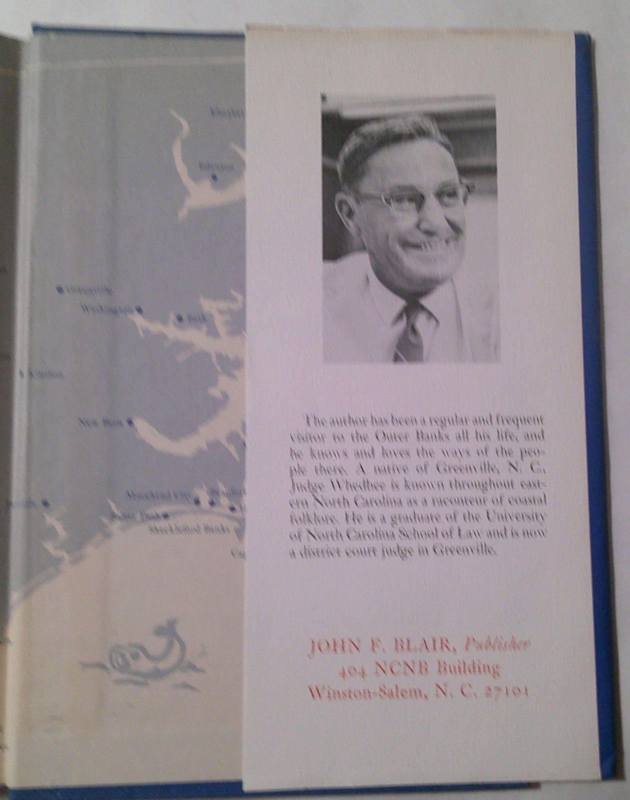 The Flaming Ship of Ocracoke & Outer Banks Tales by Charles Whedbee 1971 HBwDJ