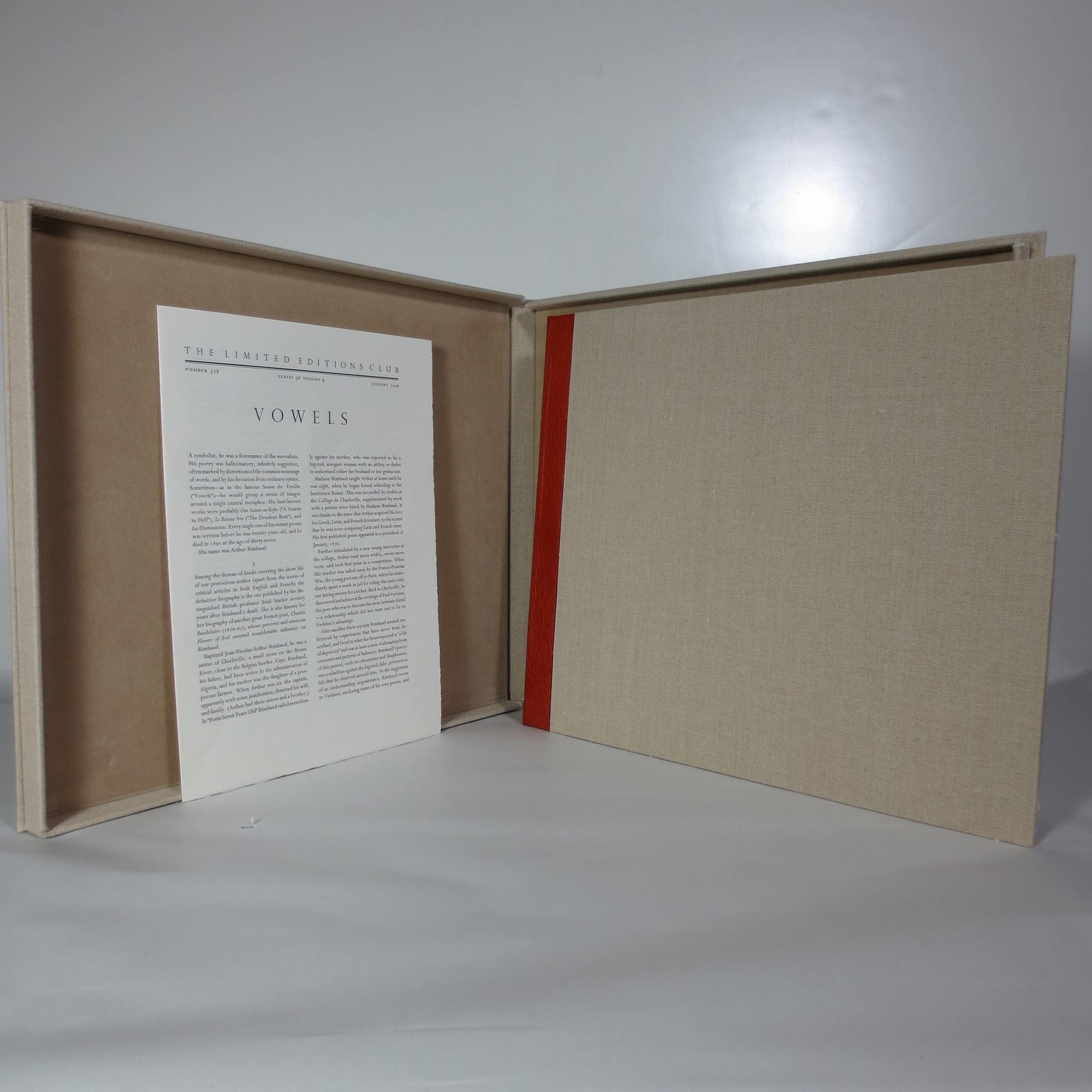 Vowels (The Limited Editions Club) Signed