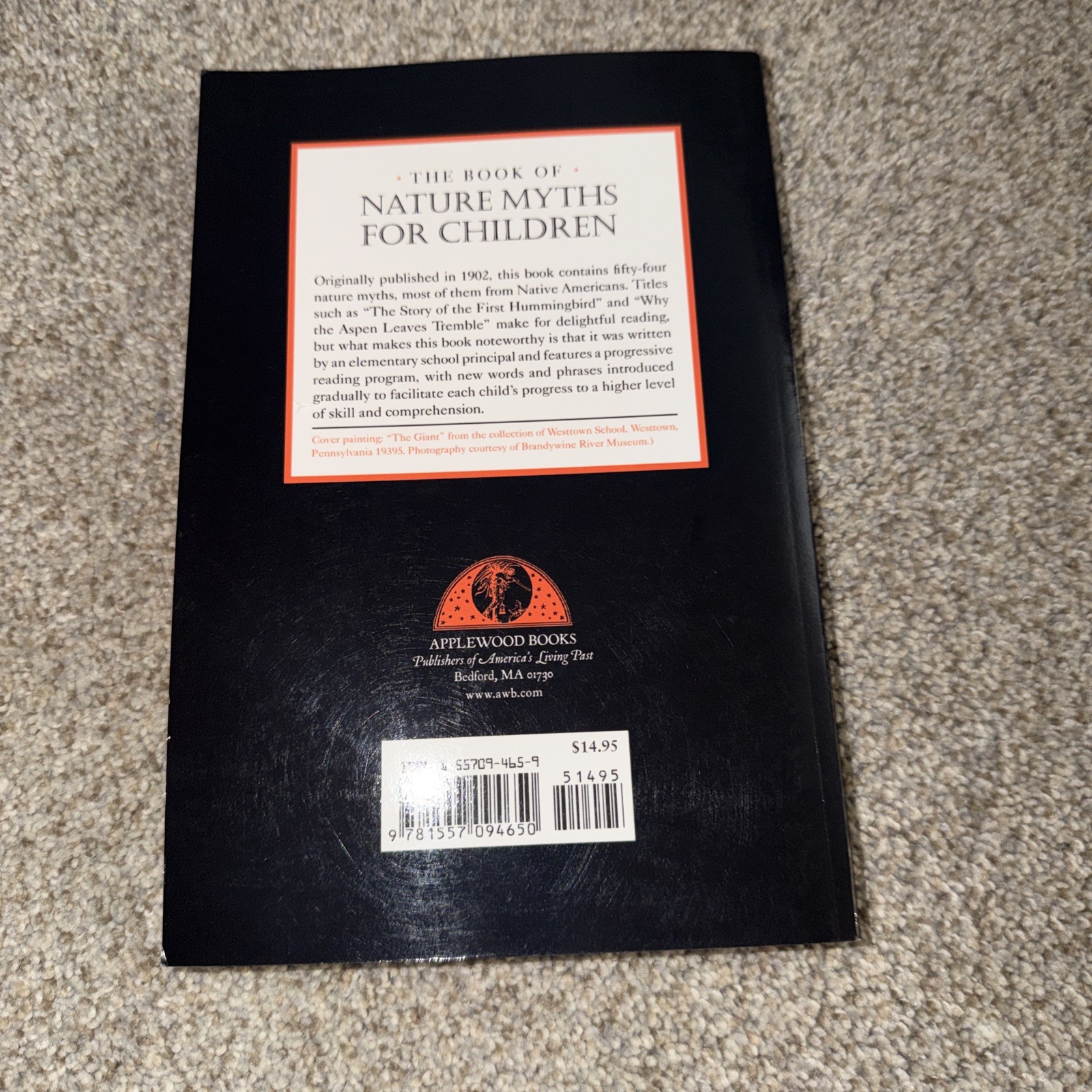 Book of Nature Myths for Children by Florence Holbrook (1997, Trade Paperback)