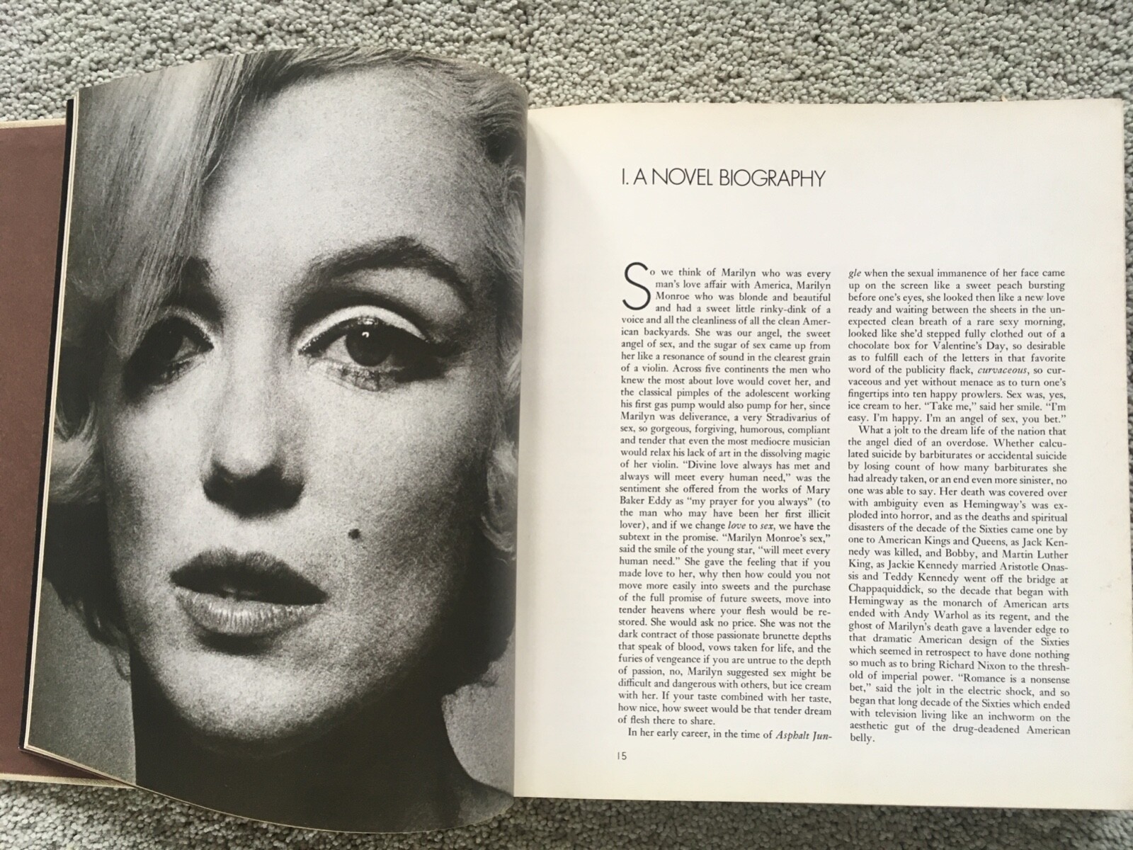 Marilyn: A Biography, Norman Mailer, HCDJ, 1st edition, 1st printing, Very Good