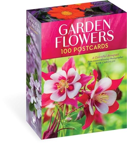 Garden Flowers, 100 Postcards: – VERY GOOD