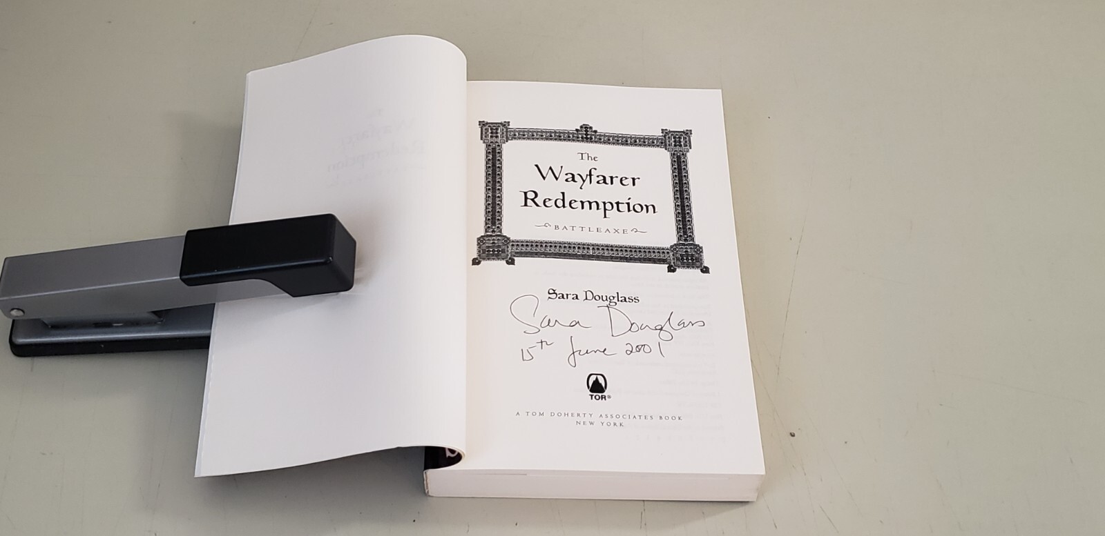 THE WAYFARER REDEMPTION by SARA DOUGLAS : Signed (Advance Uncorrected Proof)