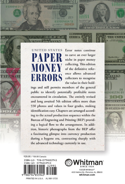 NEW – United States Paper Money Errors: 5th Edition