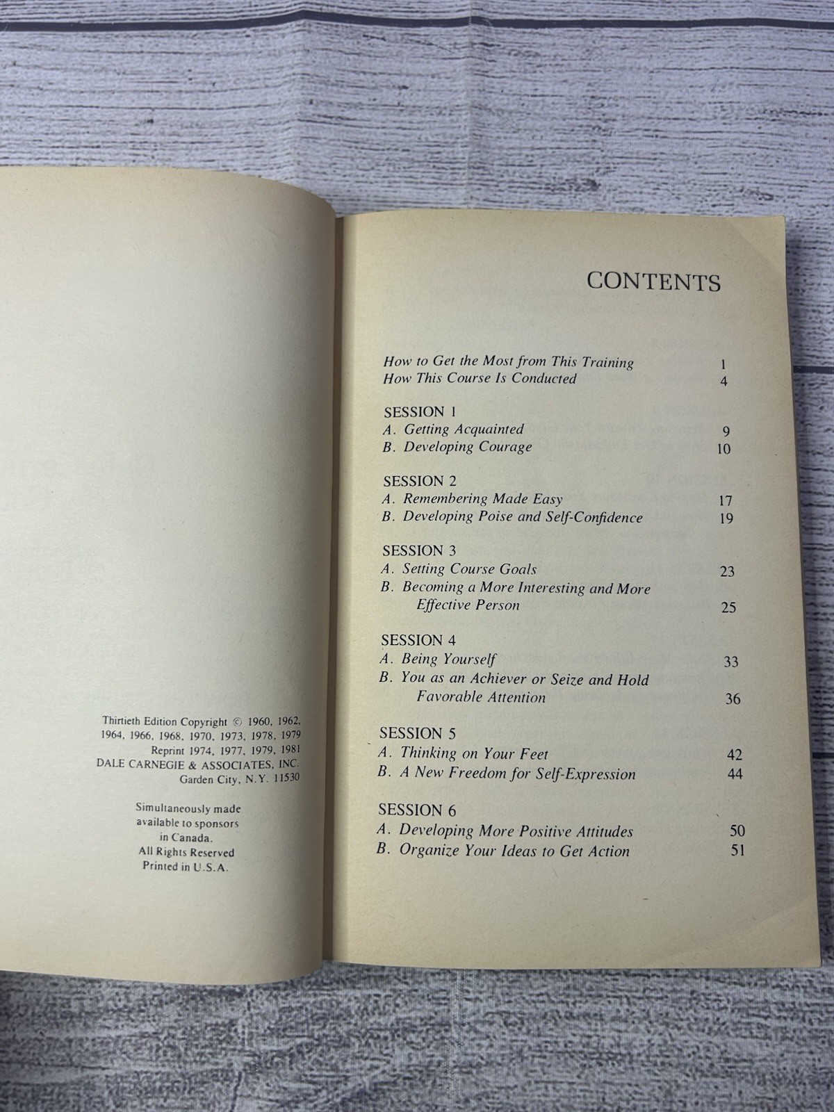 Vintage Dale Carnegie Course Effective Speaking Human Relations Guide Pamphlets