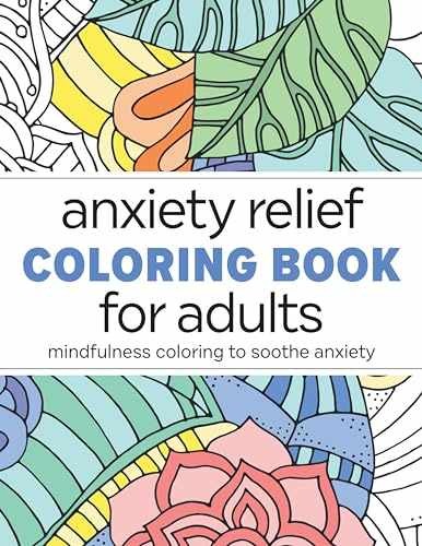 Anxiety Relief Coloring Book for – Paperback, by Rockridge Press – Very Good