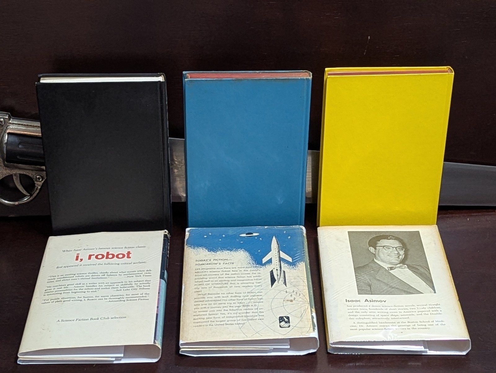 Isaac Asimov Robot Series 5 Book Lot BCE Hardcover Mylar Caves of Steel Vintage