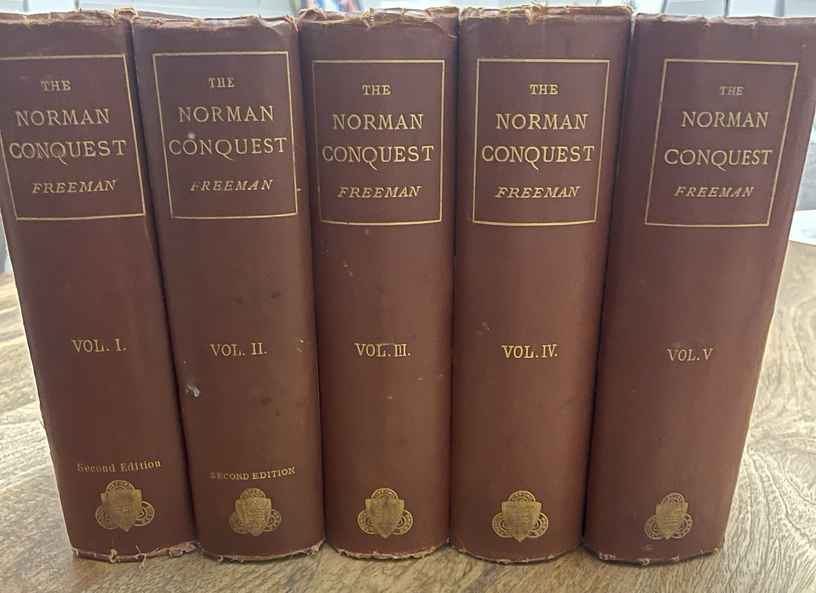 History of the Norman Conquest of England 5 Vol Set Freeman 1870 2nd Ed HC