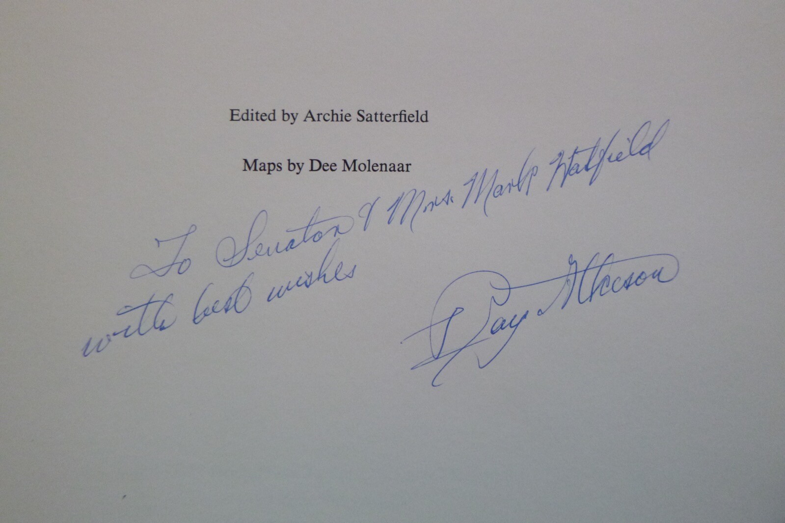 Inscribed & sgnd 1st ed, The Cascade Range by Ray Atkeson (hardcover, 1969)