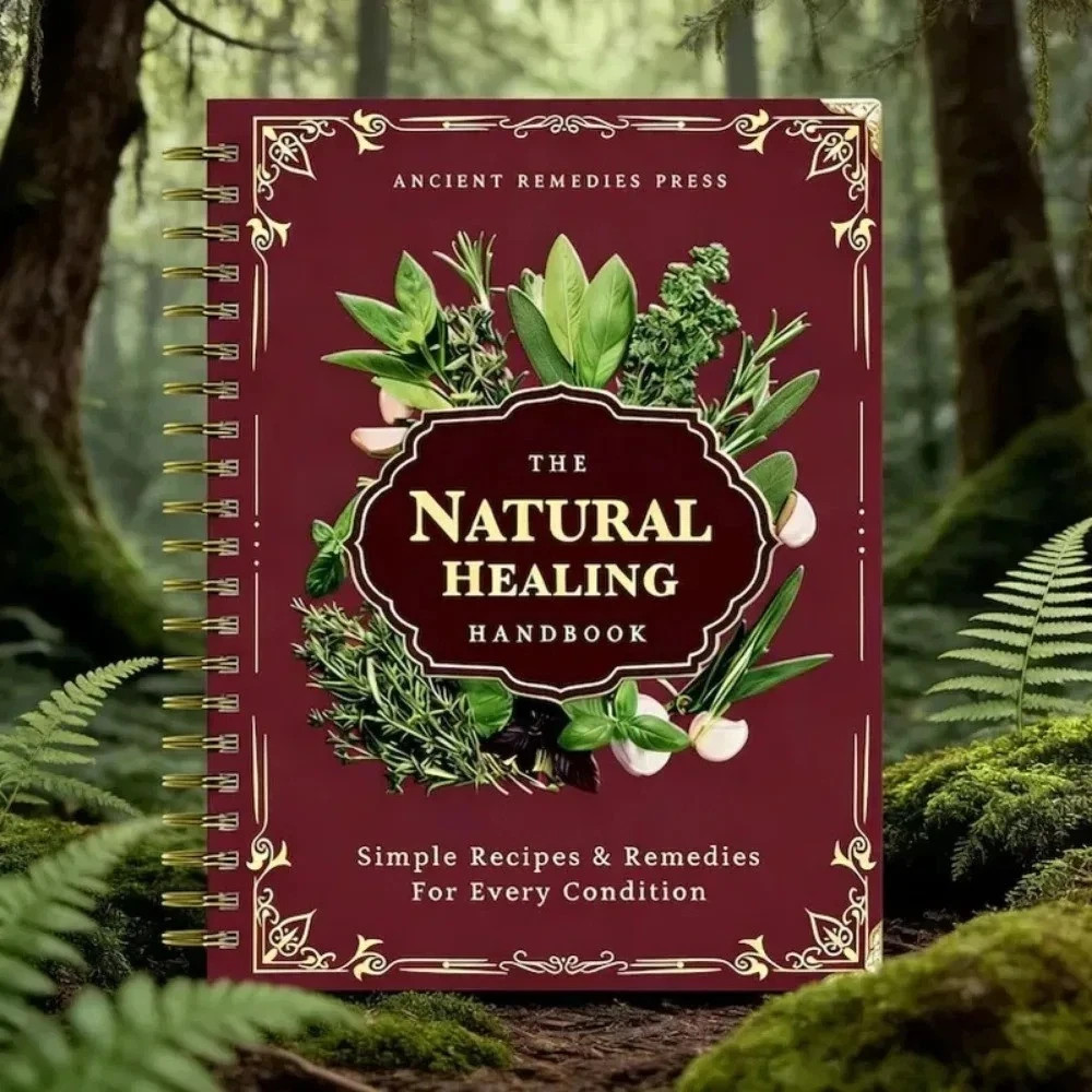 Natural Healing Handbook Spiral Bound Guidebook For Herbal Remedies And Holistic