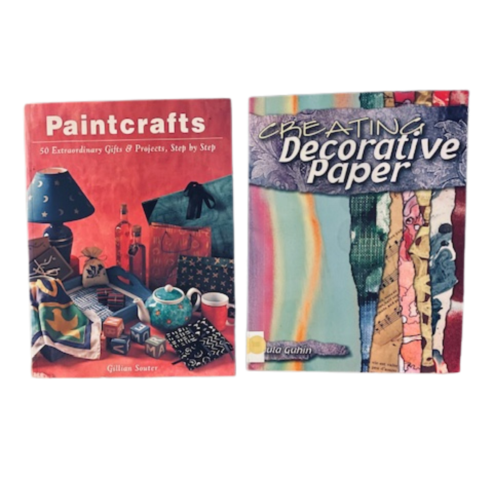 PAINTCRAFTS & CREATING DECORATIVE PAPER – 2 Book Lot 1st. Eds. (1997-2012)
