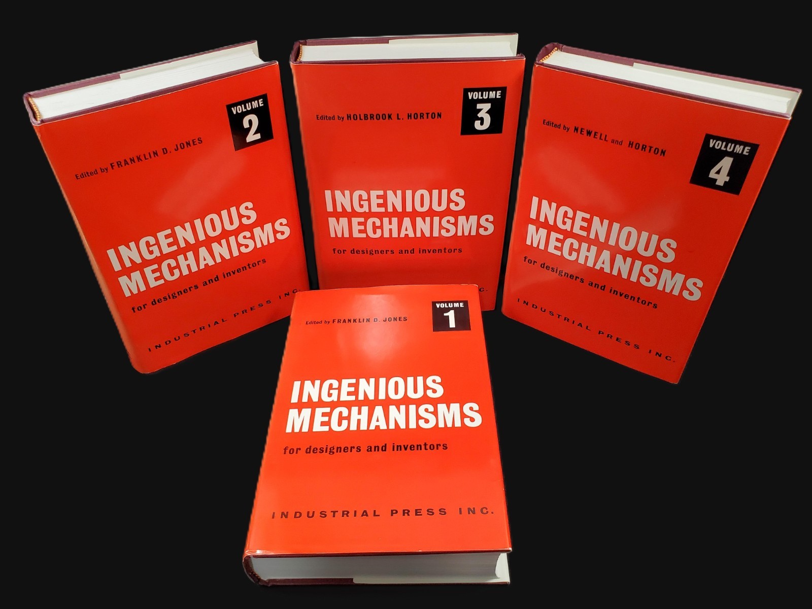 Ingenious Mechanisms for Designers Inventors Industrial Press 4 Books HC DJ