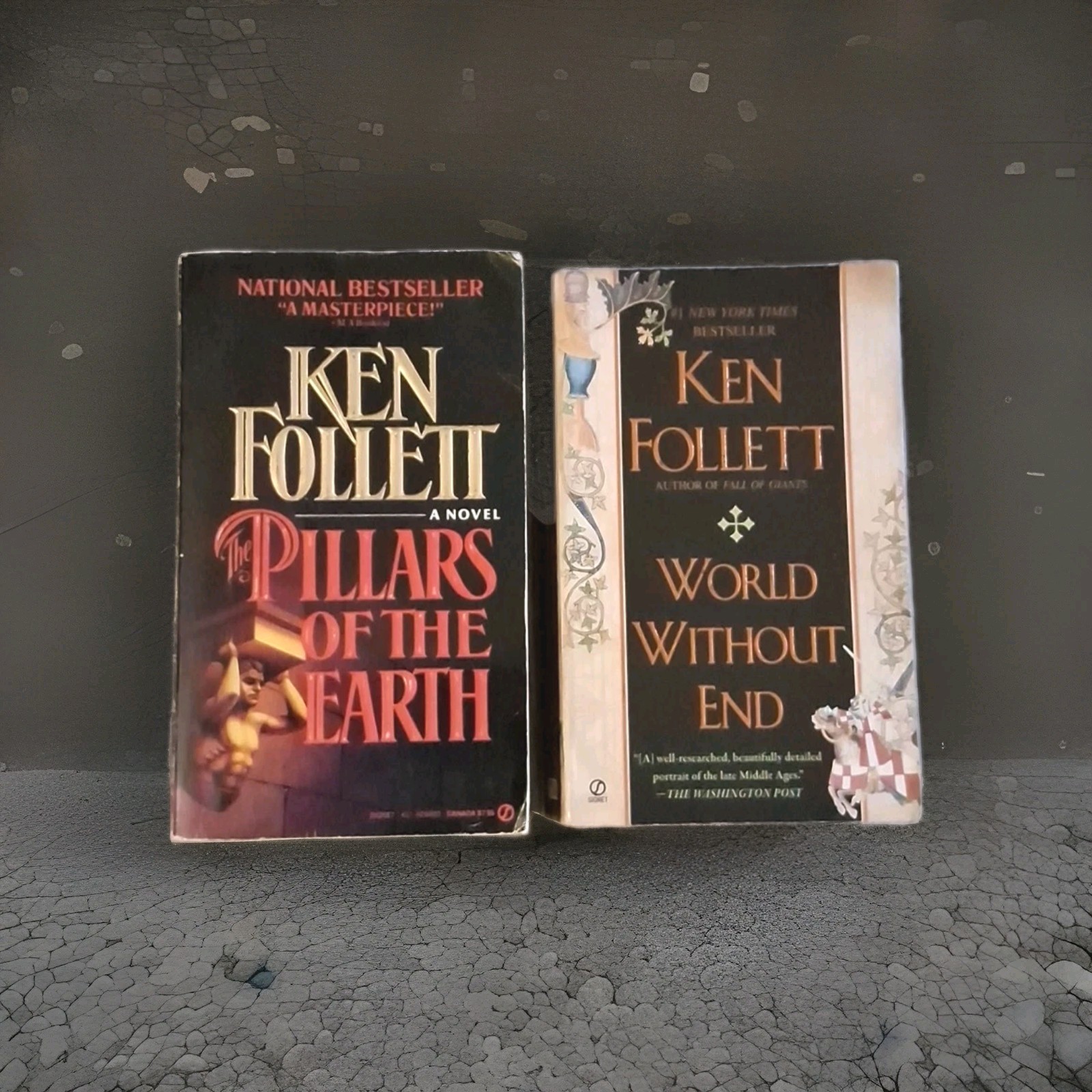 Ken Follet Lot (2) Pillars Of The Earth / World Without End