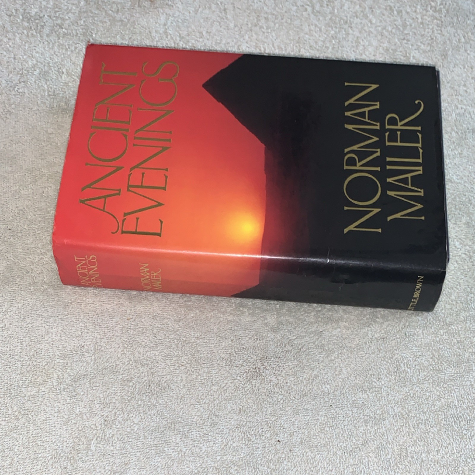 VTG Book 1983 Ancient Evenings Norman Mailer First Edition HCDJ 709 Pages