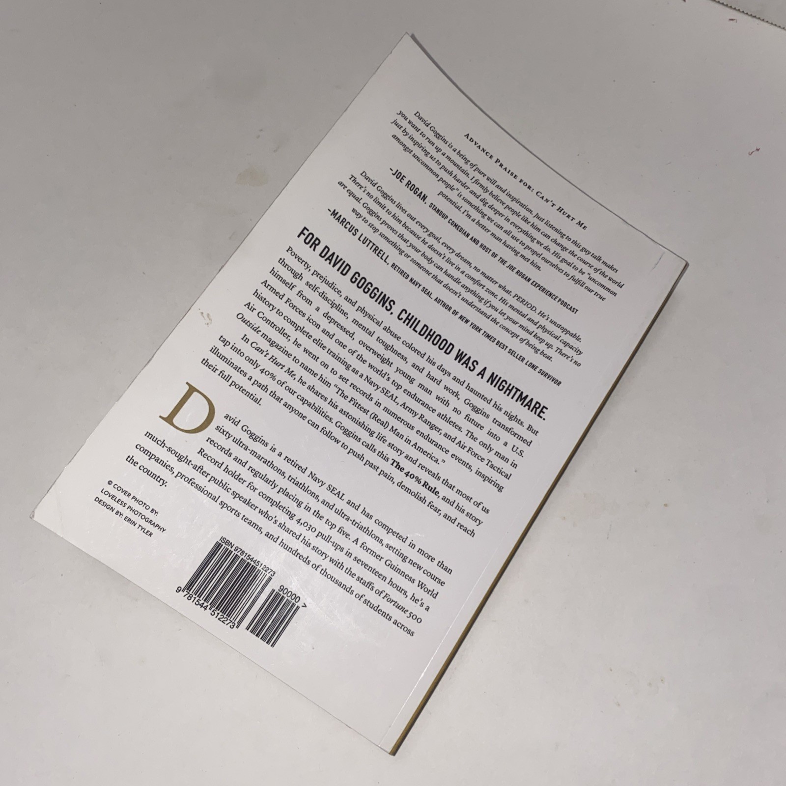 Cant Hurt Me Master Your Mind and Defy the Odds by David Goggins 2018 PB Book