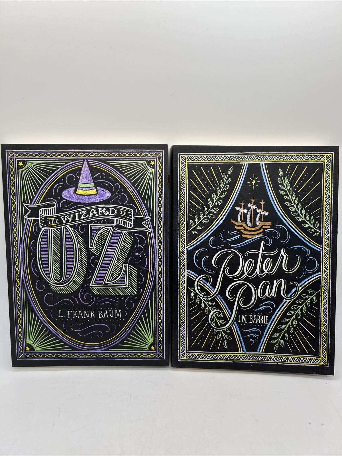 Lot Of 2 The Wizard of Oz By L Frank Baum & Peter Pan By JM Barrie