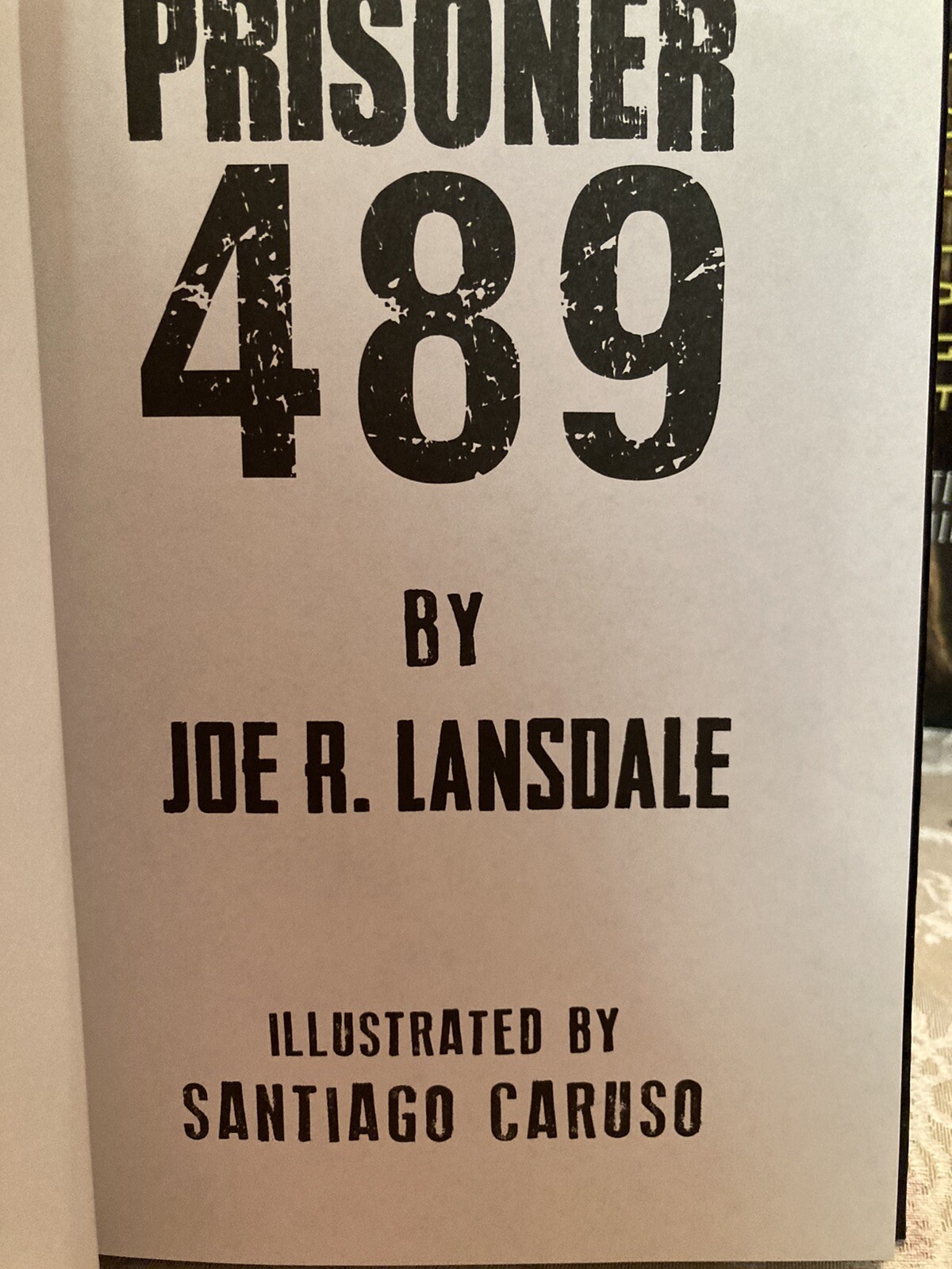 MASSIVE PRISONER 489 Joe R. Lansdale SIGNED # 184/ 400 Limited Dark Regions HC