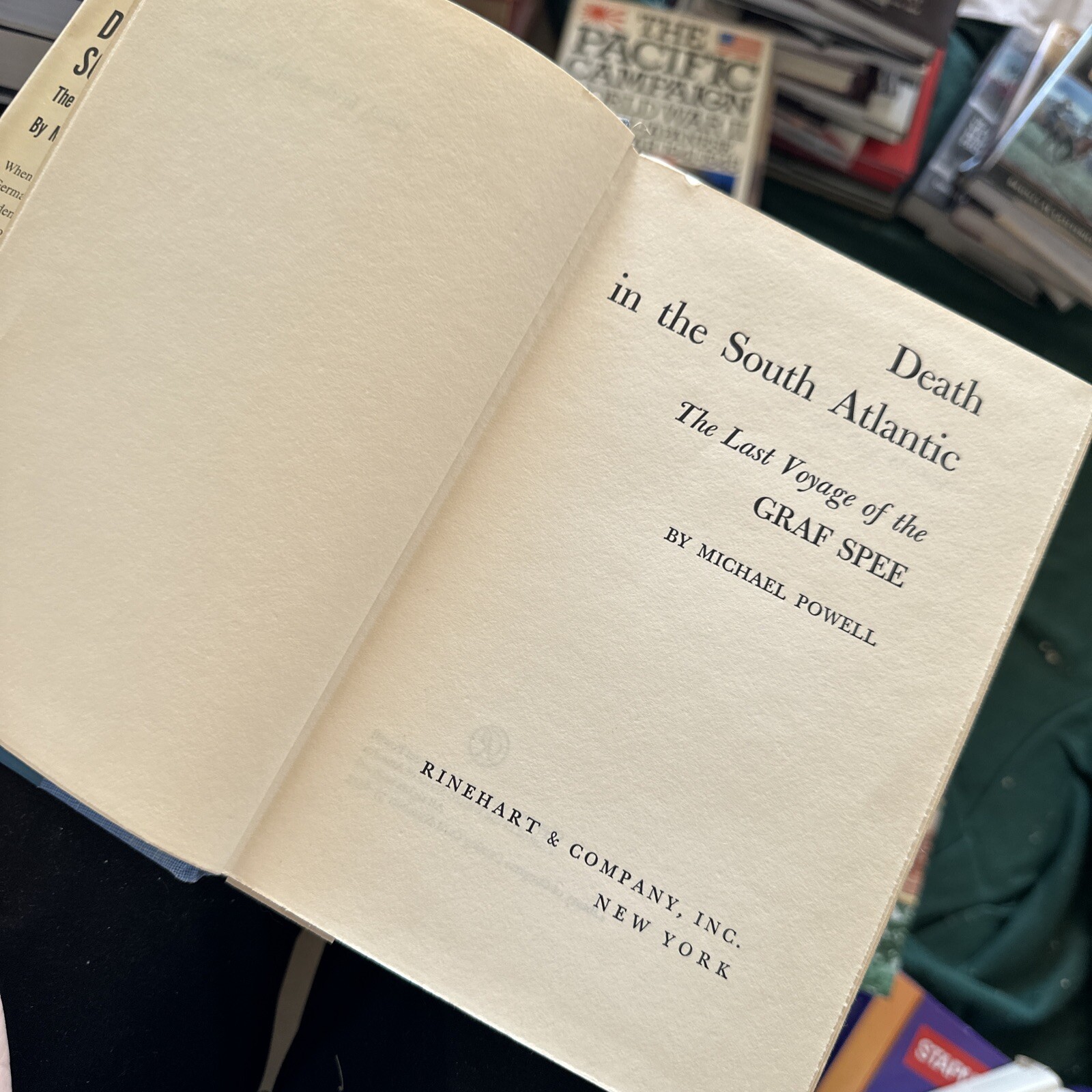 DEATH IN THE SOUTH ATLANTIC – FIRST AMERICAN EDITION BY MICHAEL POWELL